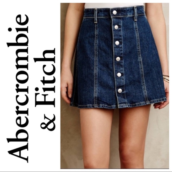Abercrombie & Fitch Dresses & Skirts - Abercrombie & Fitch Dark Wash Denim Miniskirt sz 2